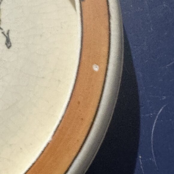 Roseville Pottery Baby's Plate Creamware Ducks Chicks Circa 1920 Rolled Edge - Picture 3 of 9